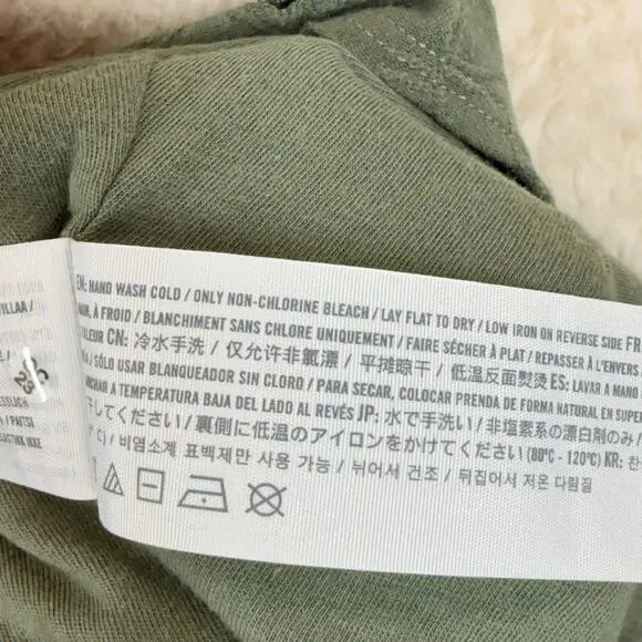 Hollister Eyelet Mini Dress Green XS Square Neck Ruffled Shoulder Straps Summer - Picture 4 of 10